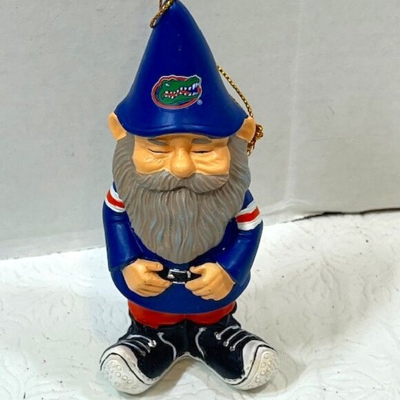 University of Florida Gators Football Gnome Hanging Tree Christmas Ornament 5" - Picture 1 of 14